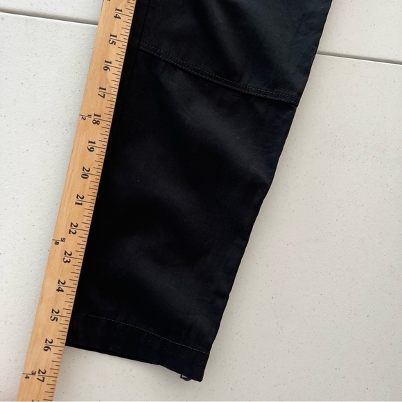 Rag & Bone Women's Belted Hunter Pants Cropped Pleated Front High Rise Black 25 - Picture 15 of 16